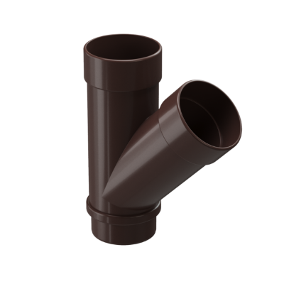 картинка Тройник трубы Docke Lux шоколад d 100 мм от магазина Альфа Плейс